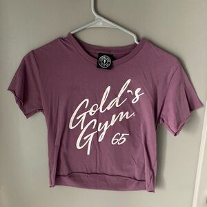 Women's Mauve Logo Crop Tee